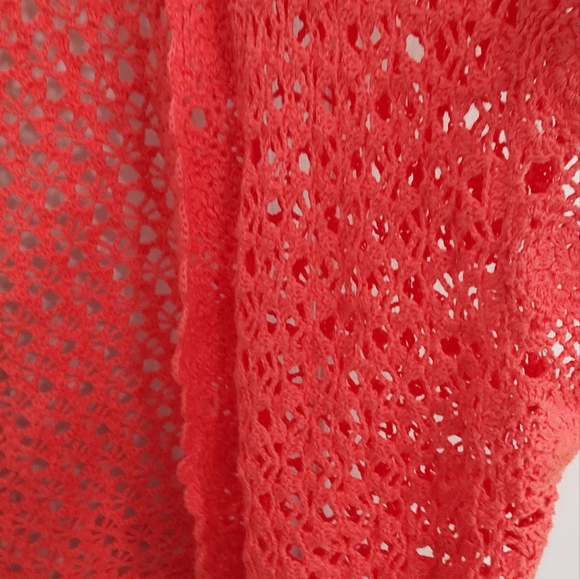 ORANGE CROCHETED VEST - Picture 2 of 3